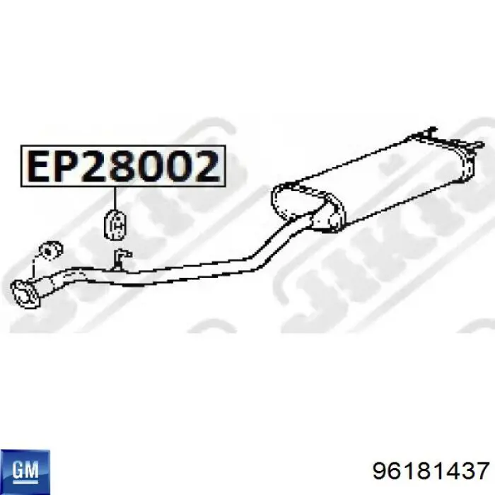 Soporte escape T1203048 ZAZ