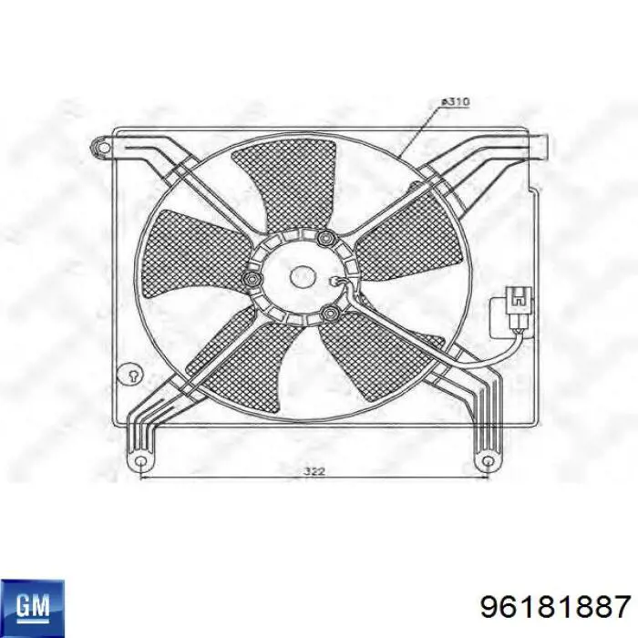 Ventilador, refrigeración motor General Motors 96181887 precio, desde 39,20 EUR