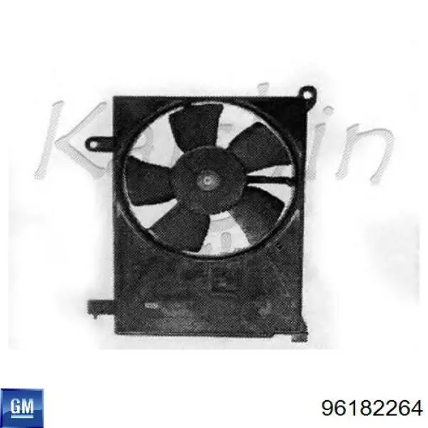 Ventilador (rodete +motor) aire acondicionado con electromotor completo GM 96182264