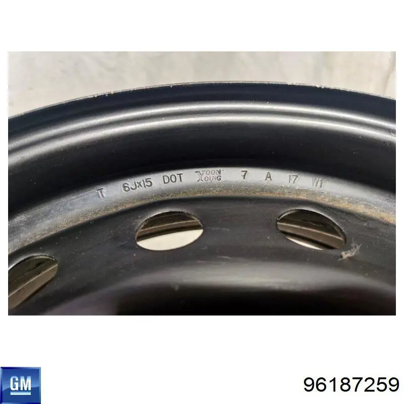 Llantas de acero (Estampado) 96187259 Opel