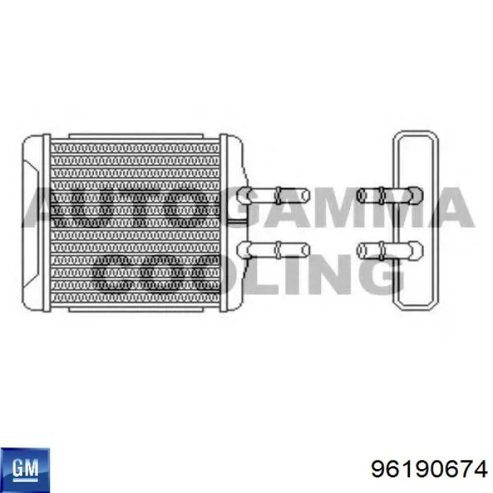 Radiador de calefacción General Motors 96190674 precio, desde 30,32 EUR