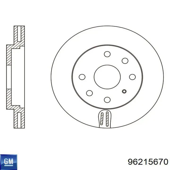 Comprar 96215670 General Motors Freno de disco delantero