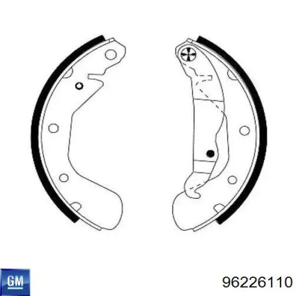 Comprar 96226110 General Motors Zapatas de freno