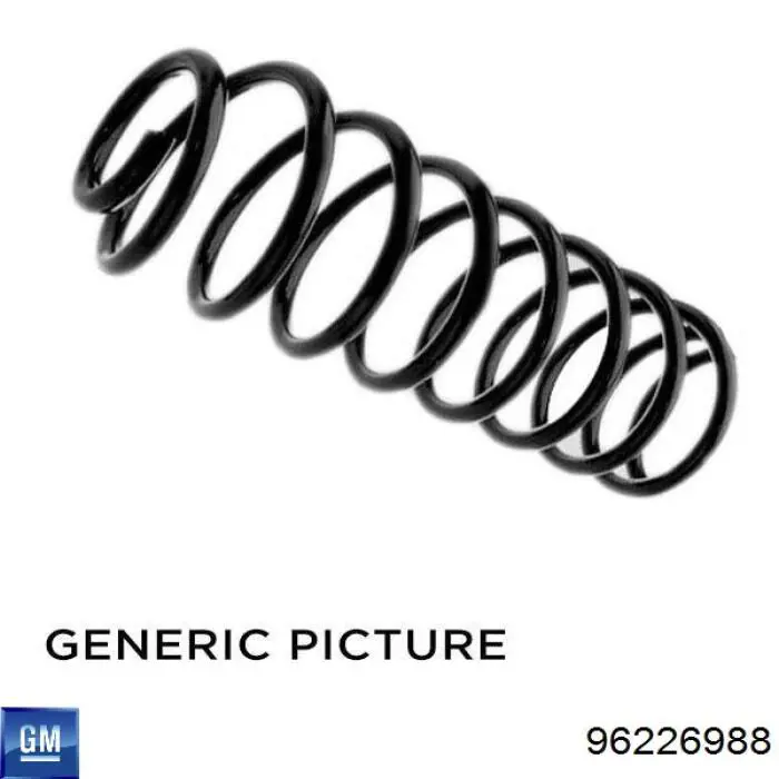 Comprar 96226988 General Motors Muelle de eje trasero