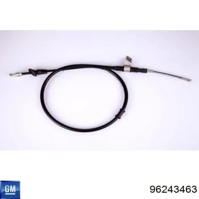 96243463 Opel cable de freno de mano trasero derecho