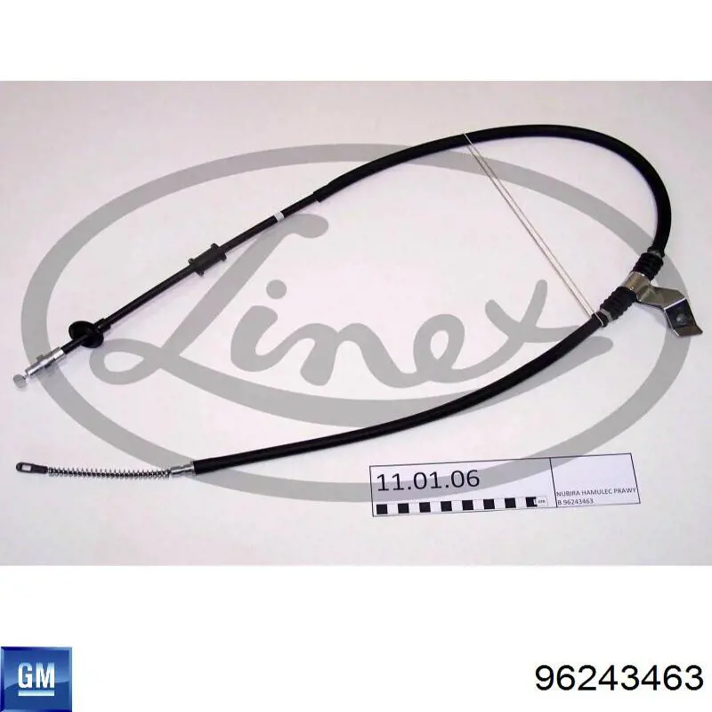 Comprar 96243463 General Motors Cable de freno de mano trasero derecho