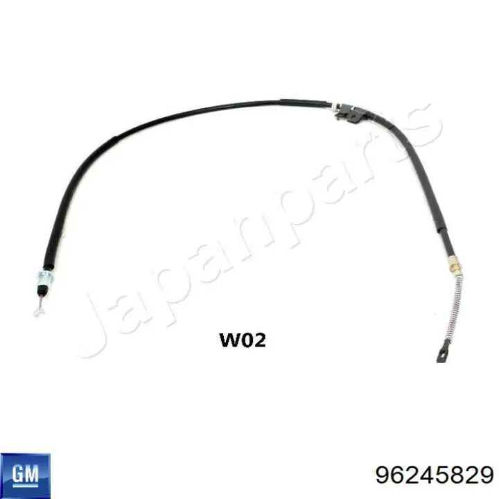 Cable de freno de mano trasero derecho General Motors 96245829