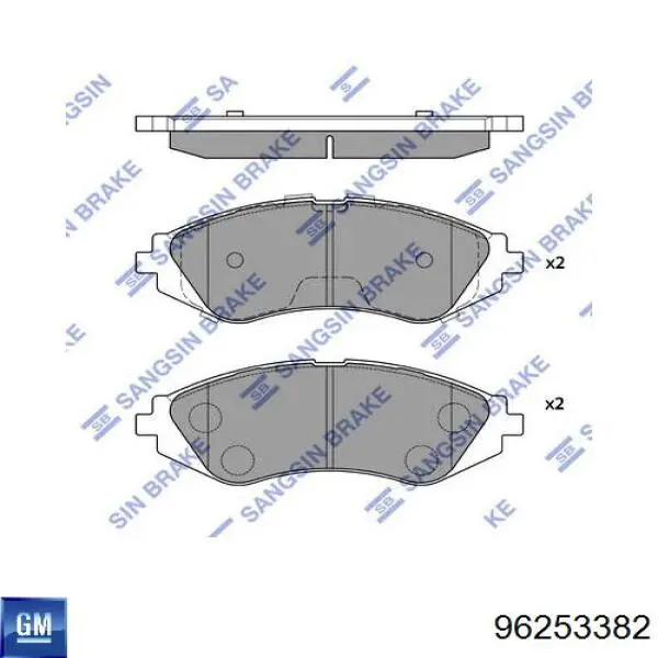 Pastillas freno delanteras General Motors 96253382 precio, desde 35,06 EUR