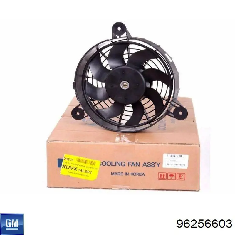 Ventilador para radiador de aire acondicionado 96256603 General Motors