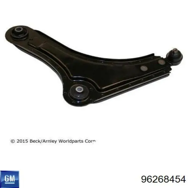 Brazo inferior izquierdo de la suspensión delantera 96268454 General Motors
