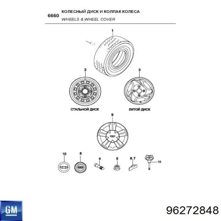 Ruedas De Acero (Estampado) General Motors 96272848 precio, desde  EUR