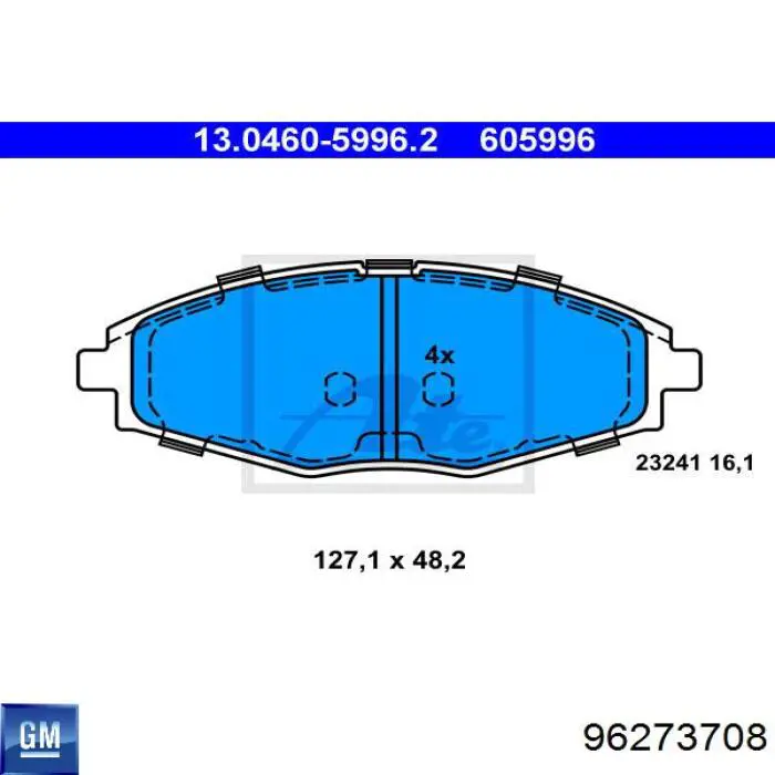 Pastillas de freno delanteras Chevrolet Spark (Matiz) M200, M250