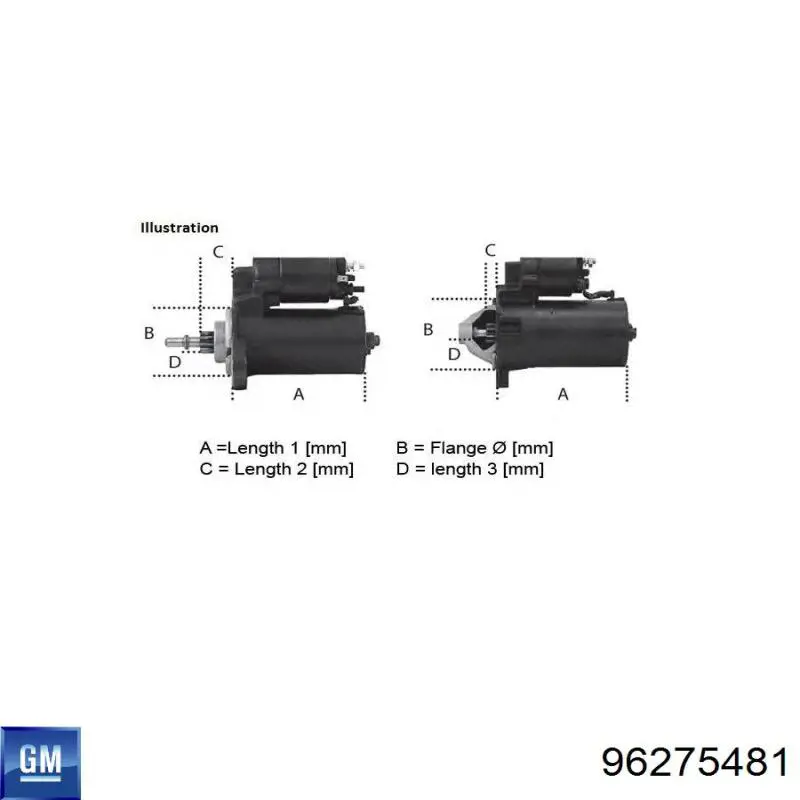 Comprar 96275481 General Motors Motores de arranque