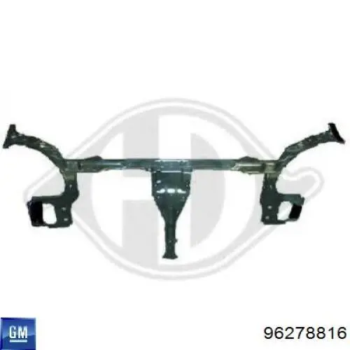 96278816 General Motors soporte de radiador completo