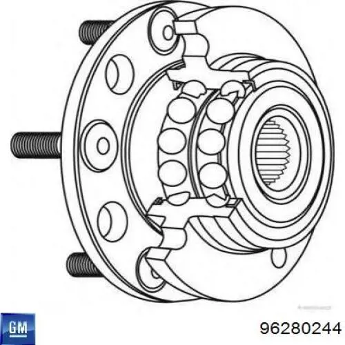 Buje de rueda General Motors 96280244 precio, desde 57,66 EUR