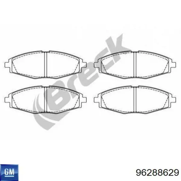 Pastillas de freno delanteras Chevrolet Spark (Matiz) M200, M250