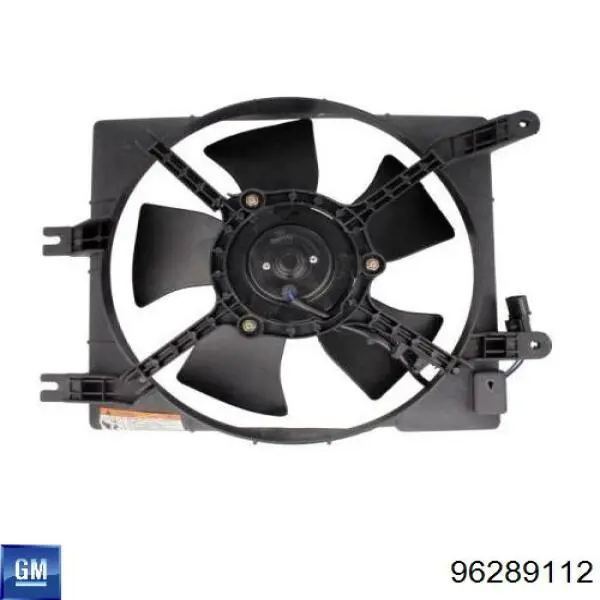96289112 General Motors Difusor del radiador del aire acondicionado con ventilador y motor