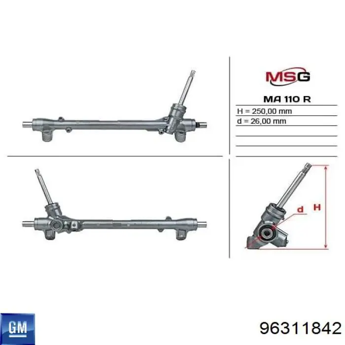 Comprar 96311842 General Motors Cremallera