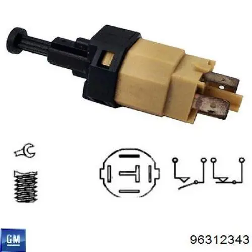 Comprar 96312343 General Motors Interruptor de luz de freno