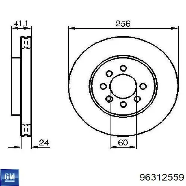 Frenos delanteros General Motors 96312559 precio, desde 39,62 EUR