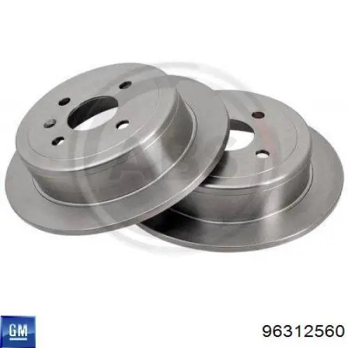 Disco de freno trasero 96312560 General Motors