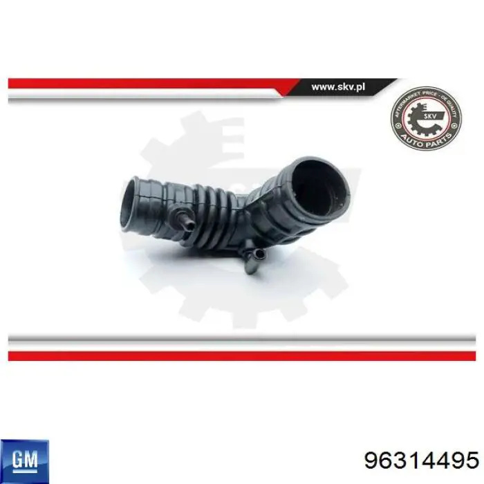 96314495 General Motors tubo flexible de aspiración, salida del filtro de aire