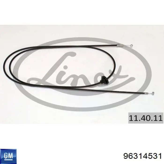 Cable de apertura de capó del motor para Daewoo Matiz (KLYA)