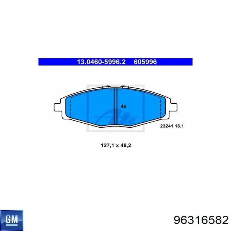 Pastillas de freno delanteras Chevrolet Spark (Matiz) M200, M250