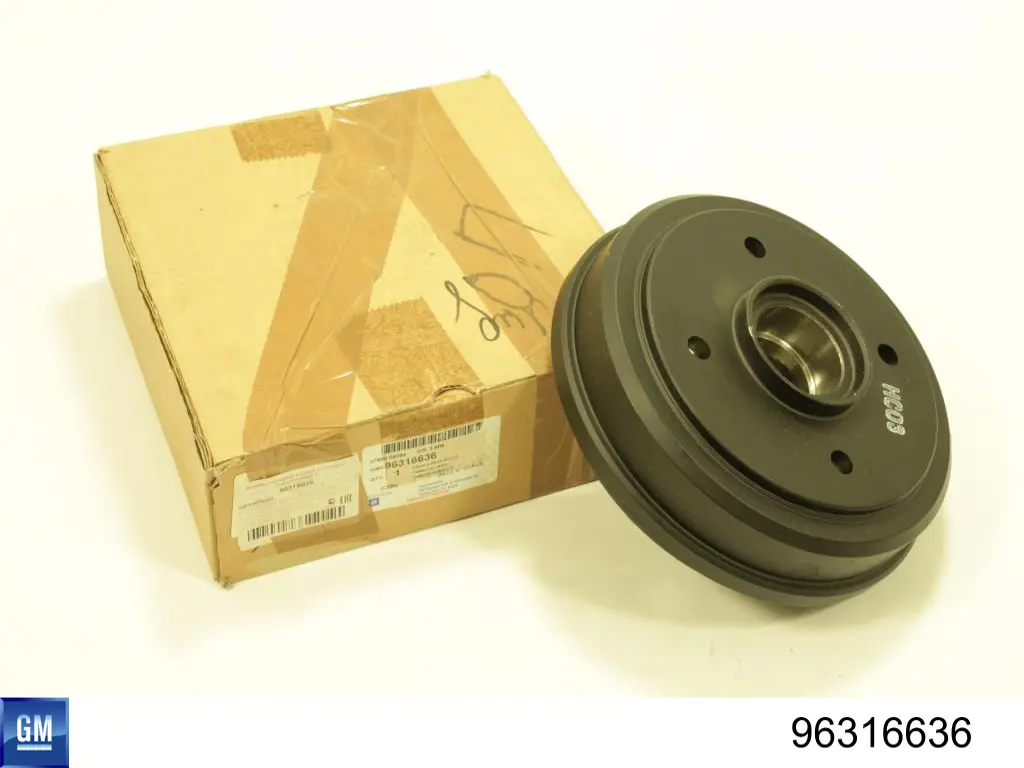 Tambor de freno trasero General Motors 96316636