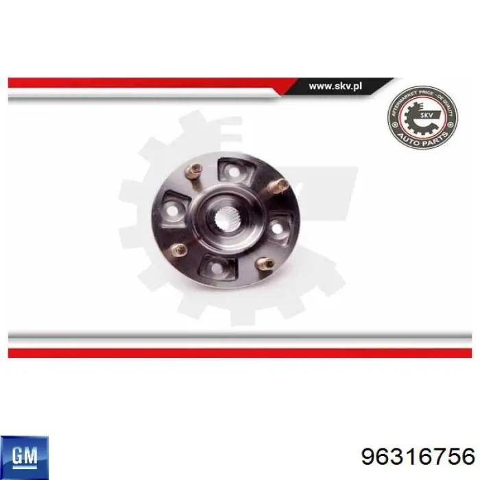 Buje de rueda delantero General Motors 96316756 precio, desde 27,47 EUR