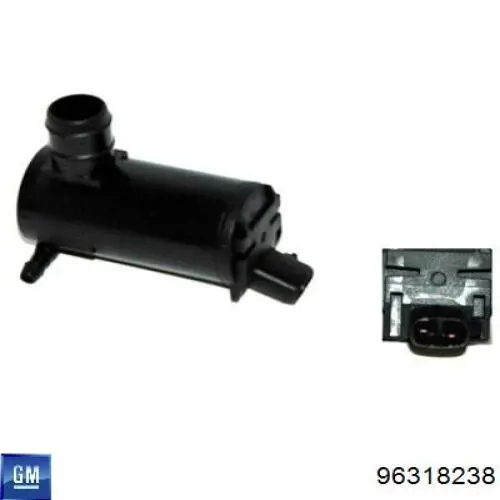 Bomba de agua limpiaparabrisas, delantera General Motors 96318238 precio, desde 11,43 EUR