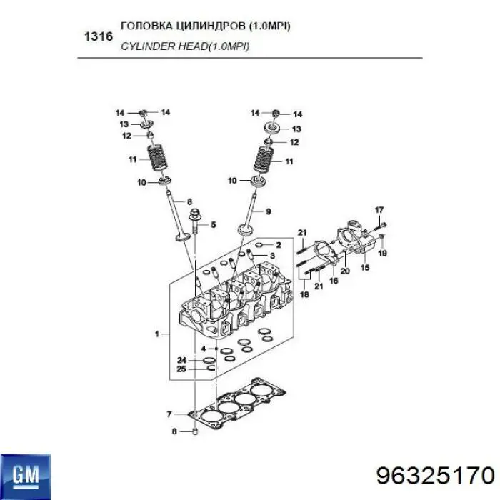 Juntas de culata General Motors 96325170 precio, desde 41,85 USD