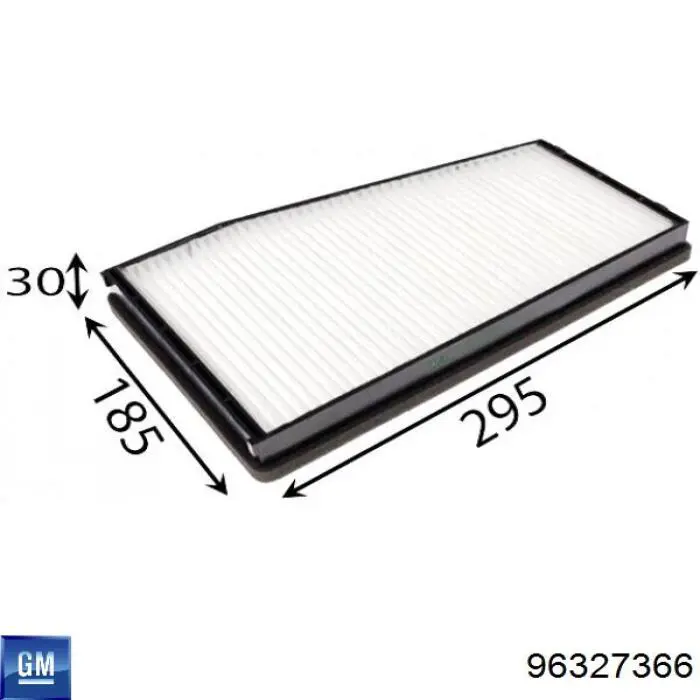 Comprar 96327366 General Motors Filtro de aire del habitáculo