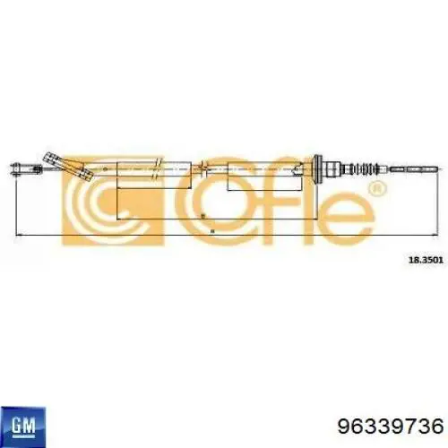Comprar 96339736 General Motors Cable de embrague