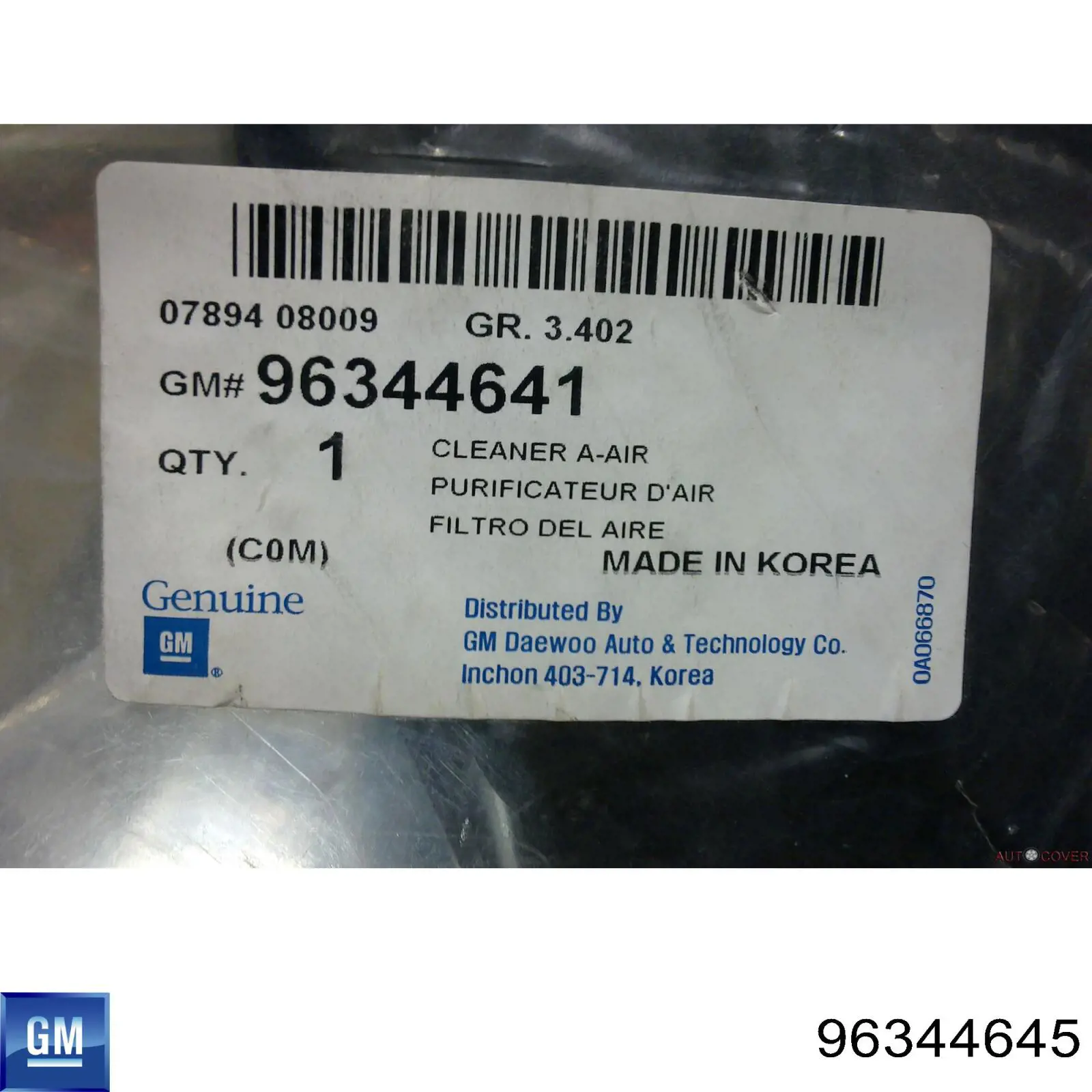 General Motors 96344645 precio, desde 50,82 EUR