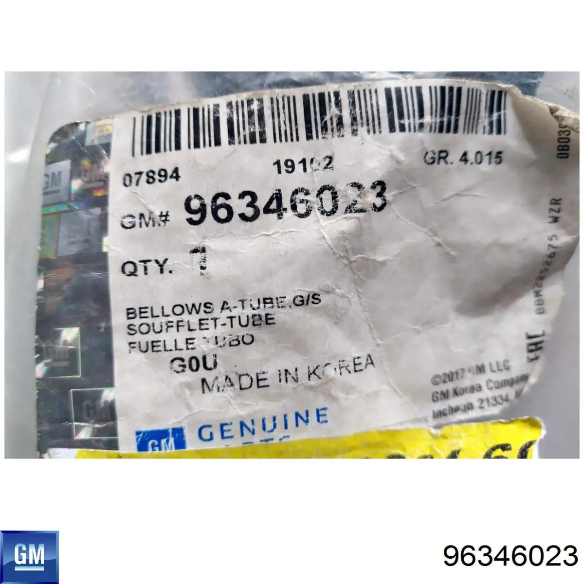 Comprar 96346023 General Motors Palanca selectora de cambios y piezas