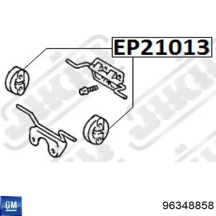 Comprar 96348858 General Motors Soporte de tubo de escape