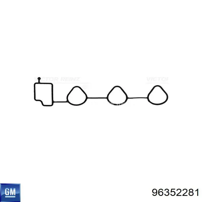 96352281 General Motors Juego de juntas, colector de admisión