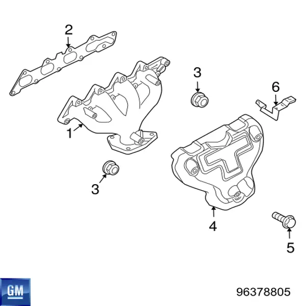 Junta colector escape General Motors 96378805 precio, desde 4,10 EUR