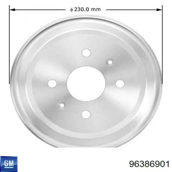 Tambor de freno trasero General Motors 96386901 precio, desde 53,72 EUR