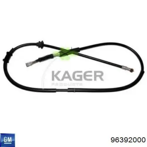 Cable de freno de mano trasero derecho/izquierdo General Motors 96392000 precio, desde 25,23 EUR