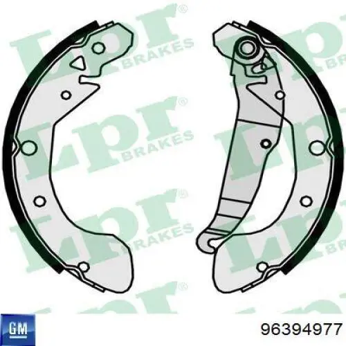 Zapatas de freno 96394977 General Motors