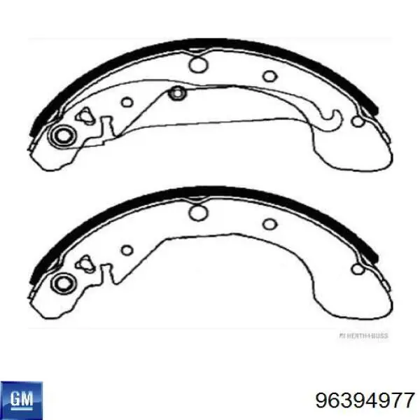 Zapatas de freno de tambor traseras General Motors 96394977 precio, desde 42,73 EUR
