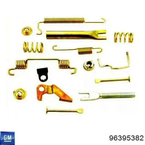 Kit de montaje de zapatas de freno traseras General Motors 96395382 precio, desde 7,59 EUR