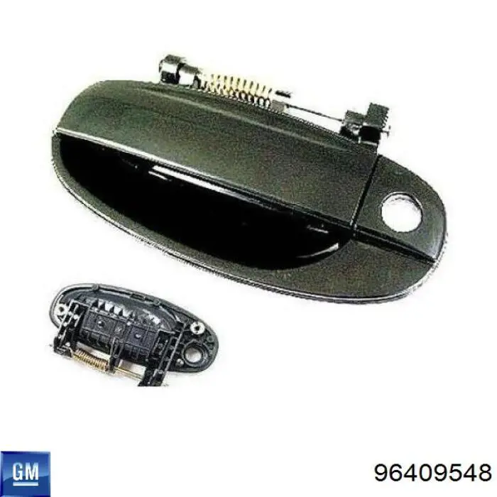 96409548 General Motors Manija exterior izquierda de puerta delantera