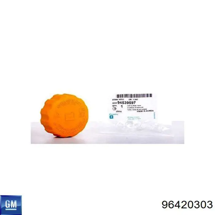 Tapón de expansión de refrigerante/anticongelante Chevrolet Aveo 2 T250, T255