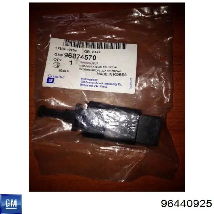 Comprar 96440925 General Motors Interruptor de luz de freno