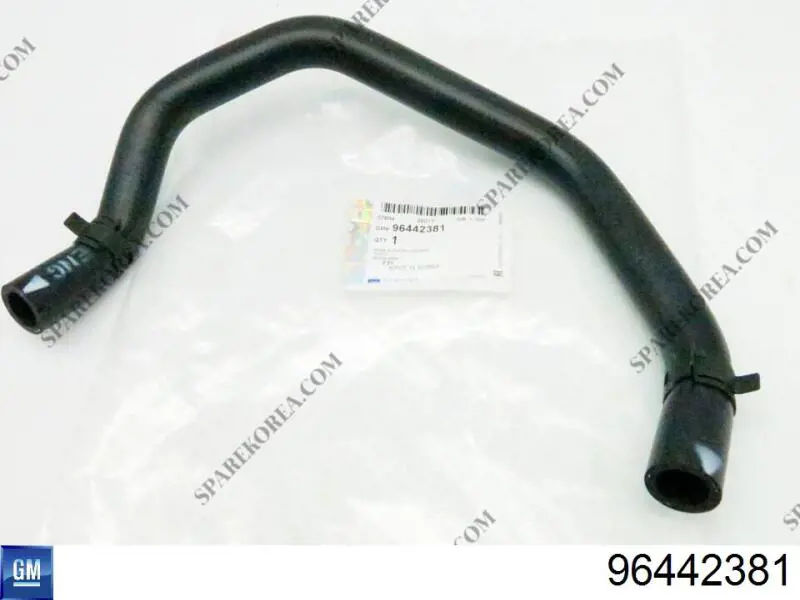 96442381 General Motors tubería de radiador, tuberia flexible calefacción, inferior