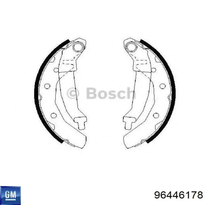 Zapatas de freno de tambor traseras General Motors 96446178 precio, desde 29,63 EUR