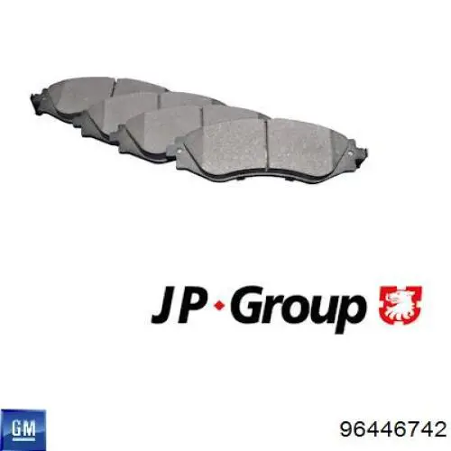 Pastillas de freno 96446742 General Motors
